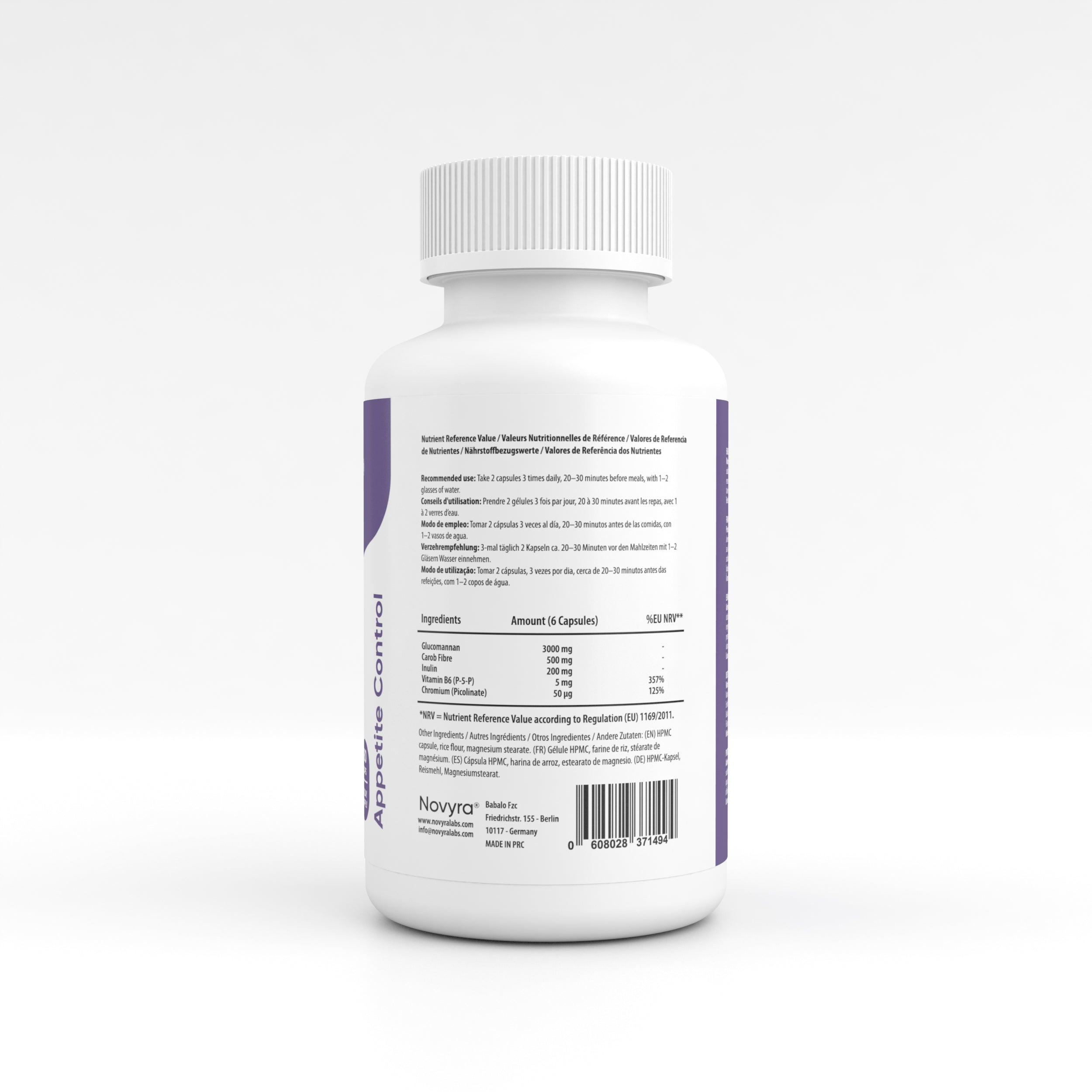 NOVYRA Appetite Control™ - Menos Fome. Porções Menores. Aprovado pela Ciência.